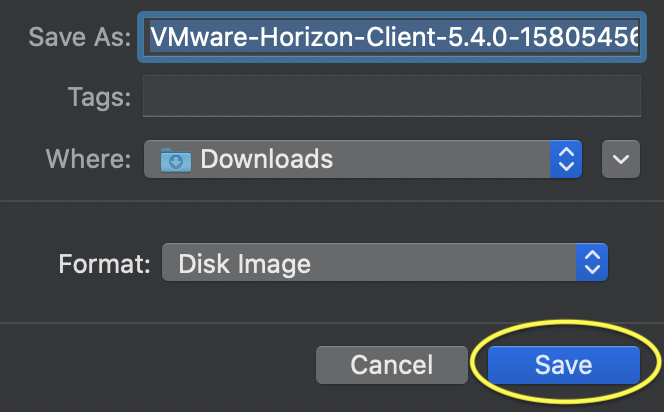 vmware horizon client for mac os